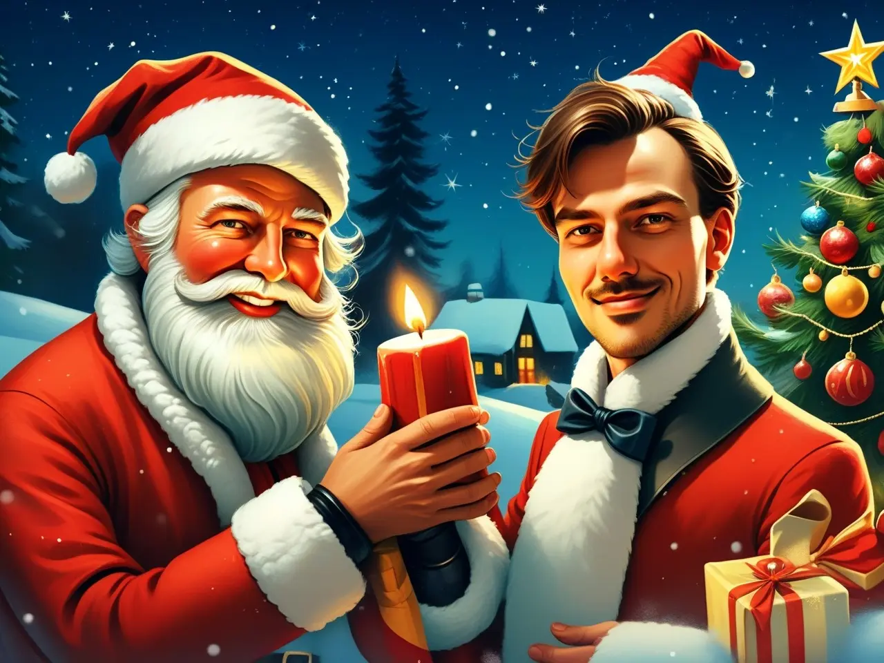 Crie o seu postal de Natal personalizado com IA num só clique